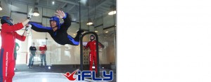 Team building training with indoor skydiving